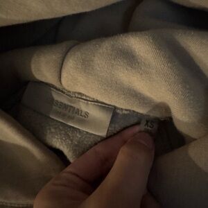 Essentials Beige Hoodie XS